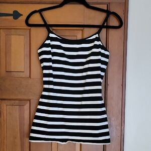 EXPRESS SEXY STRETCH STRIPED CAMI WITH BRA
